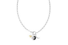  Pop Charms - Link necklaces - Silver / Rhodium plated - 45cm
